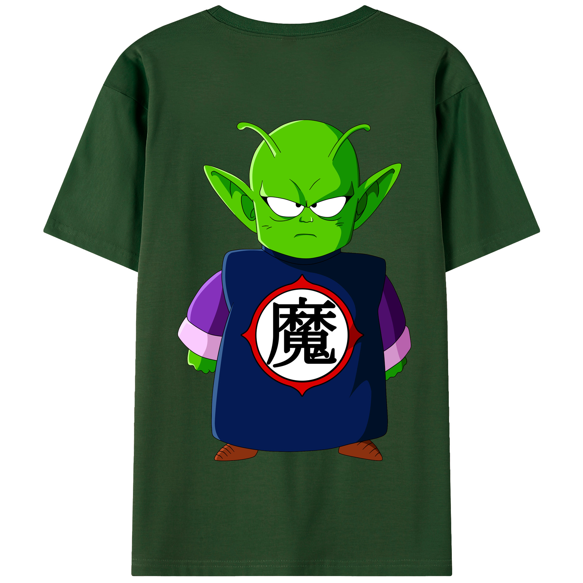 （画像用） ドラゴンボール ピッコロ DRAGON BALL Piccolo 綿100％半袖Tシャツ（背面プリント）